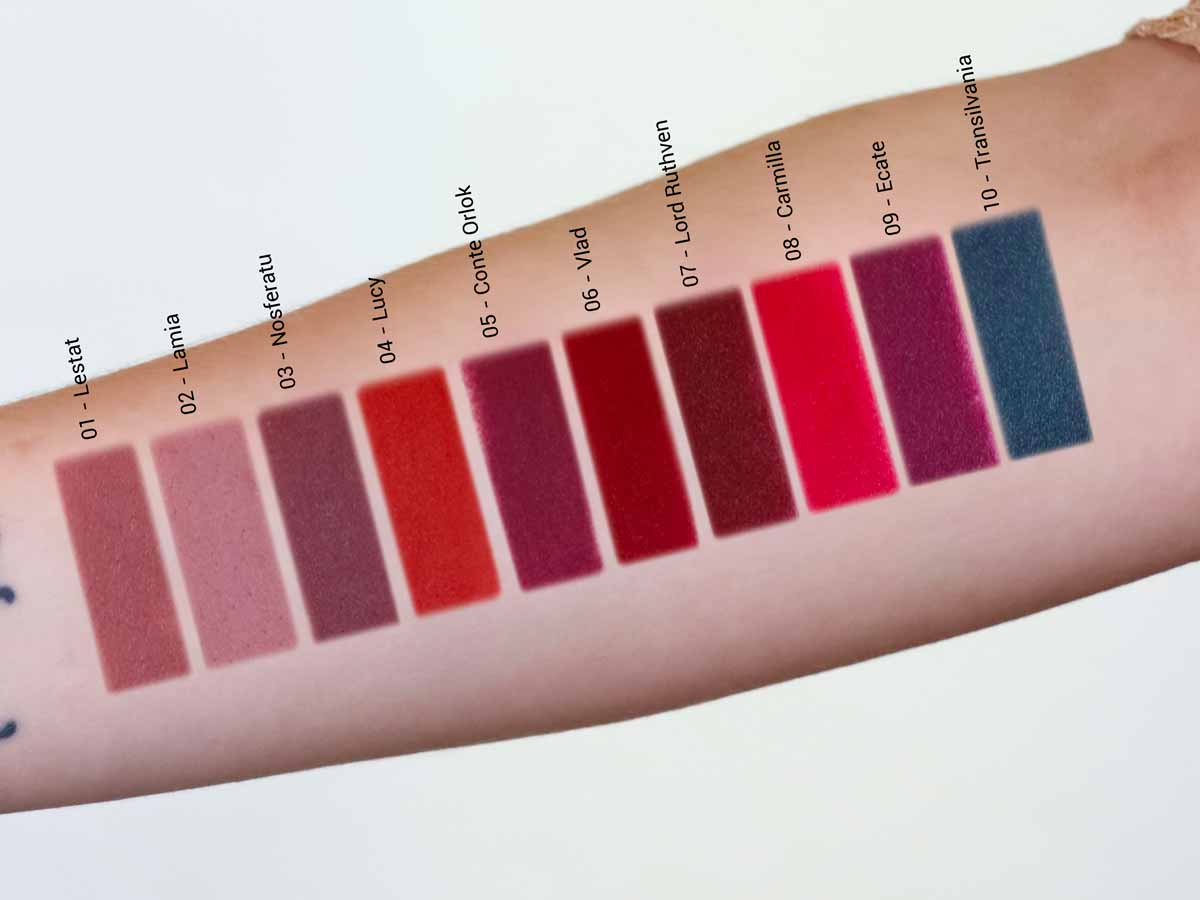 Applicazione rossetti matte